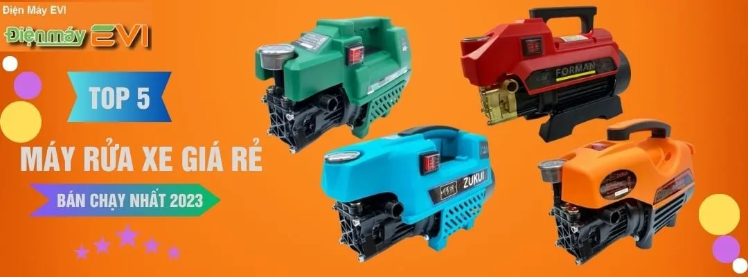 Top 5 máy rửa xe giá rẻ dưới 1 triệu bán chạy nhất 2023 !