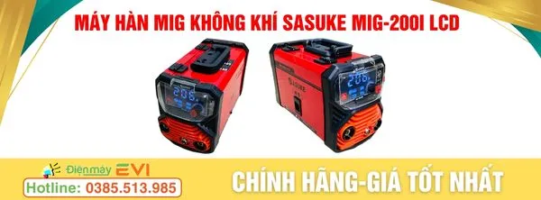 Máy hàn mig không khí Sasuke MIG-200I LCD - Chất lượng cao nhất năm 2024 !