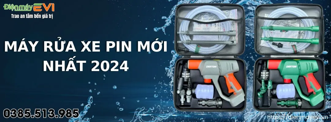Máy rửa xe pin tiện lợi, tiết kiệm thời gian và đáng sở hữu nhất 2025