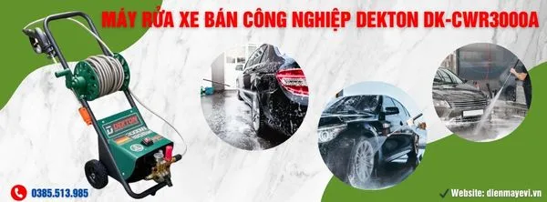 Review máy rửa xe bán công nghiệp Dekton DK-CWR3000A