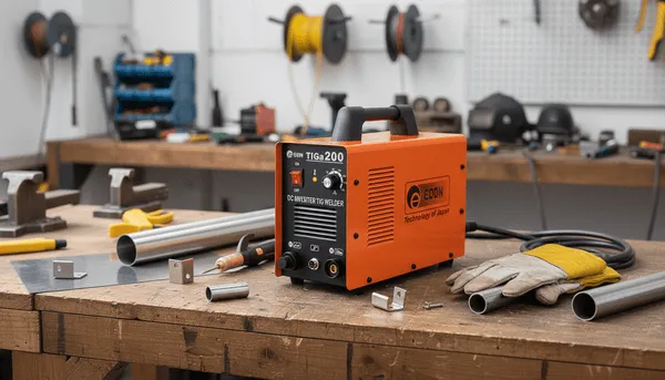 Máy hàn tig Edon TIG 200A Với mức công suất tiêu thụ 4.5KVA, đảm bảo khả năng làm việc ổn định