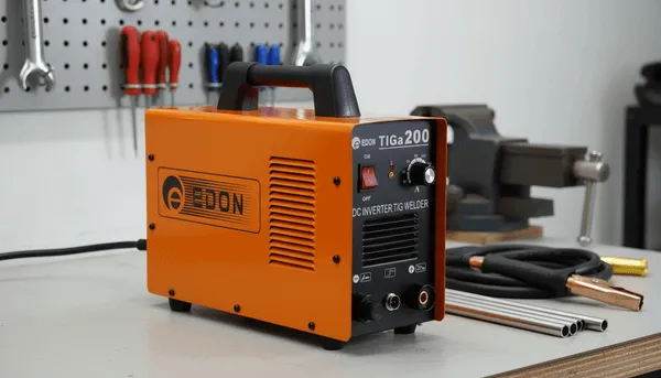 Máy hàn tig Edon TIG 200A Với mức công suất tiêu thụ 4.5KVA, đảm bảo khả năng làm việc ổn định