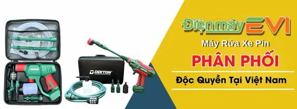 Máy rửa xe pin tiện lợi, tiết kiệm thời gian và đáng sở hữu nhất 2025