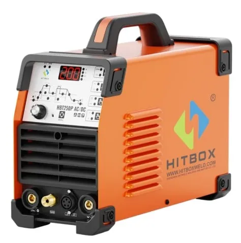Máy hàn tig Hitbox HBT 250P AC/DC tích hợp hai chế độ TIG AC/DC cùng chức năng hàn que