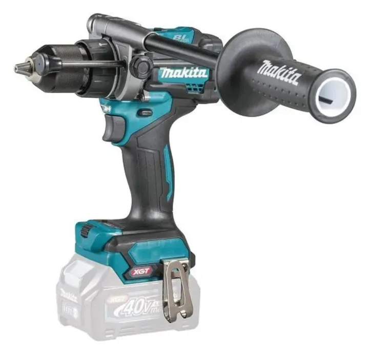 Máy khoan pin cầm tay Makita HP001GM201 Động cơ không chổi than giúp bạn làm việc trên mọi bề mặt vật liệu kể cả thép hay bê tông. Lực siết tối đa: Cứng / Mềm : 140Nm/68Nm