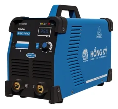 Máy hàn que Hồng Ký MMA250Pro hàn que 2.6 - 5mm, hàn que 4.0mm liên tục, hiệu suất 100%