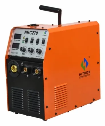 Máy hàn mig Hitbox NBC270 hàn inox, sắt và thép cacbon, hỗ trợ điện áp 220V và 380V.