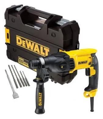 Máy khoan búa dùng pin Dewalt D25133KA-B1 Công suất 800W, khoan sắt 13mm