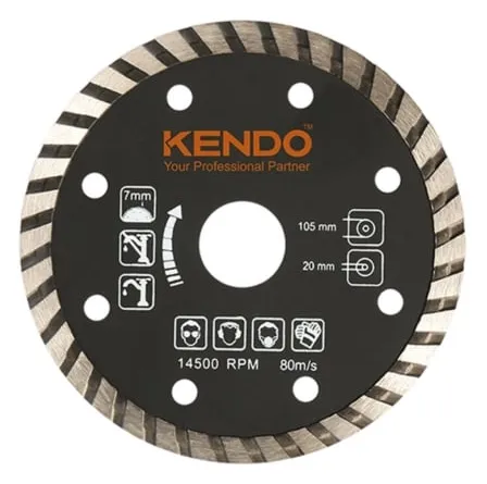 Đĩa cắt kim cương vành Turbo 125×22.23/20/16mm Kendo-61212112