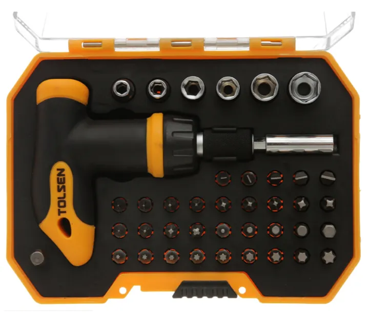 Bộ vít típ Tolsen 20036 bao gồm 41 dụng cụ cùng nhiều kích thước và công dụng khác nhau, với thiết kế nhỏ gọn, tiện dụng