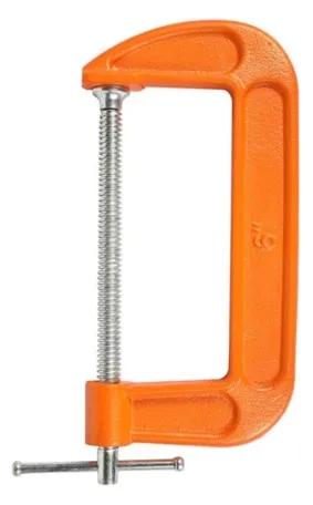 Kẹp chữ G kích thước 6 inch 150mm Kendo - 40603 Làm từ thép mạ niken chất lượng cao, đảm bảo độ bền và chống gỉ sét.