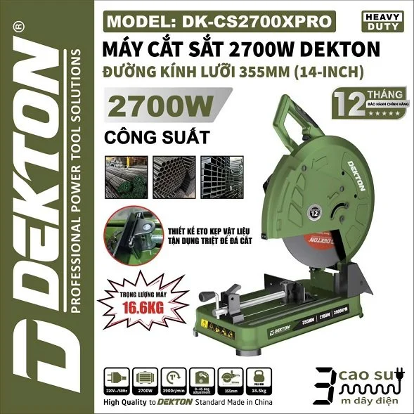 Máy cắt sắt Dekton DK-CS2700XPRO