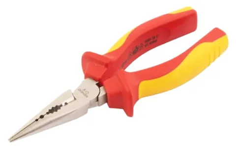 Kìm nhọn cách điện 1000V VDE bằng thép Cr-V kích thước 180mm Kendo-11032