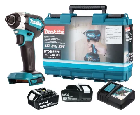 Máy bắn vít chuyên vít pin Makita DTD153RFE  trang bị tốc độ đập tối đa 3800 lần/phút