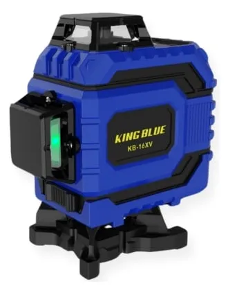 Máy cân bằng laser King Blue KB-16XV Hoạt động bền bỉ liên tục từ 5h-6.5h khi mở 16 tia max sáng.