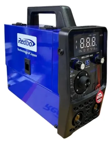 Máy hàn mig Redbo 220E mini với hiệu suất 85%, có thể hoạt động liên tục mà không lo nóng máy