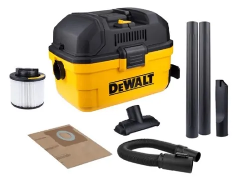 Máy hút bụi Dewalt DXV15T Trang bị ba chức năng hút bụi ướt, khô, thổi. Công suất tối đa lên đến 1350W (1.8HP)