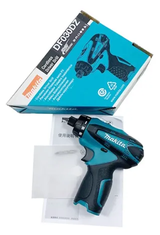 Máy khoan vặn vít pin Makita DF030D khoan được cả thép và gỗ, tự do điều chỉnh 2 tốc độ