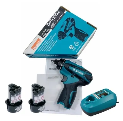 Máy khoan vặn vít pin cầm tay Makita DF030DWE tốc độ không tải cao đạt tối đa 1300 vòng/phút
