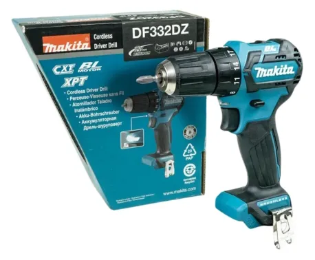 Máy khoan pin cầm tay Makita DF332DZ khoan và vặn vít tốt trên các vật liệu kim loại và gỗ