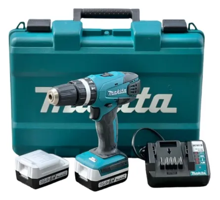 Máy khoan pin cầm tay Makita HP347D001 công suất cao xử lý công việc khoan, búa, và vặn vít nhanh chóng