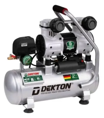 Máy nén khí không dầu 10L Dekton DK-AC2910ALT công suất 1.5HP lên hơi đầy bình chỉ trong 32 giây