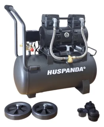 Máy nén khí không dầu Huspanda HKN 1450 Trang bị công suất 2HP tốc độ lên hơi cực nhanh chỉ 45 giây