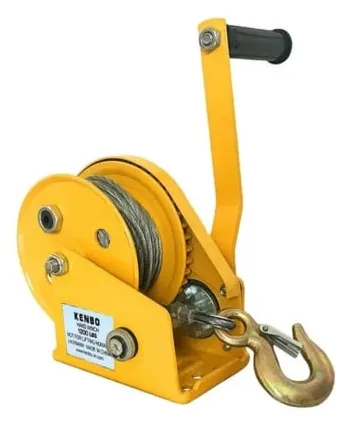 Tời quay tay cao cấp Kenbo 2600LBS Đường kính dây cáp lớn.Trọng tải kéo đến 1170 kg