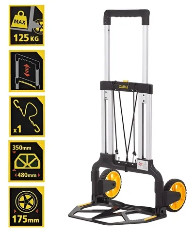 Xe đẩy hàng 2 bánh gấp gọn Stanley FXWT-706 Trang bị hợp kim nhôm cao cấp, khung xe nhẹ và cứng chắc