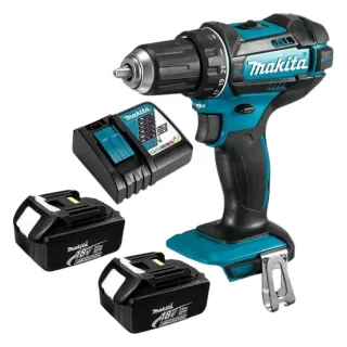 Máy khoan pin cầm tay Makita DHP482RAE Lực siết tối đa : Cứng / Mềm 62Nm / 36Nm, khả năng khoan : Thép/Gỗ/Tường:13/38/13 mm