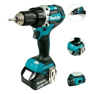 Máy khoan pin cầm tay Makita DDF484Z Có lực vặn tối đa lên đến 60Nm ở chế độ cứng và 30Nm ở chế độ mềm, giúp bạn dễ dàng xử lý các vít cứng hoặc linh hoạt