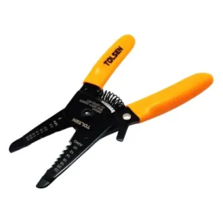 Kìm tuốt dây Tolsen 38051 160mm  Có thể sử dụng cho dây 1 lõi hoặc nhiều lõi, tuốt được kể cả là đầu dây, cuối dây hay thậm chí ở giữa đoạn dây