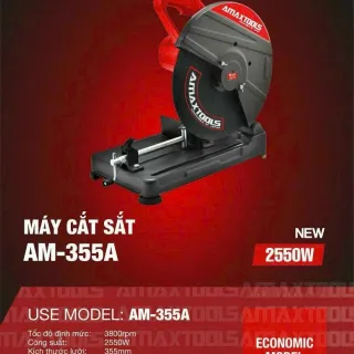 Máy cắt sắt 2550W Amaxtools AM-355A