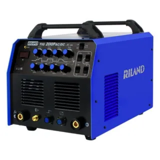Máy hàn tig Riland TIG 200PAC/DC hàn phôi dày ( 0.5 - 4.0mm ) hàn que từ ( 2.5 - 3.2mm )