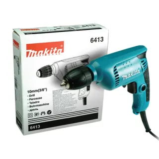 Máy khoan điện Makita 6413 Khả năng khoan 10mm cho các vật liệu khác nhau như thép, gỗ, nhựa...