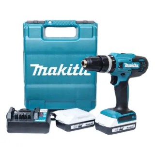 Máy khoan pin cầm tay Makita HP488DWAE khoan được nhiều vật liệu như gỗ, kim loại, bê tông