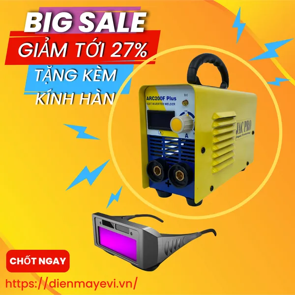 So sánh máy hàn que JacPro MMA 200 Mini và máy hàn JacPro ARC 200F Plus