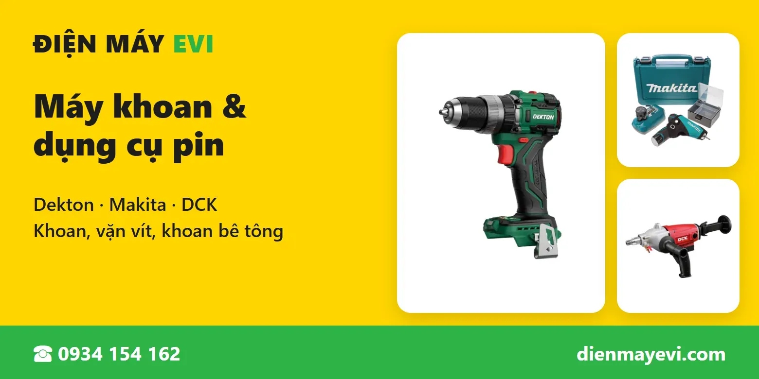 Máy khoan & dụng cụ pin tại Điện Máy EVI