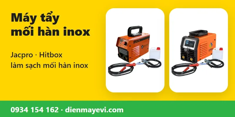 Máy tẩy mối hàn inox Jacpro, Hitbox