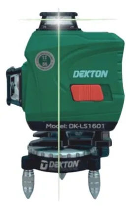 Máy cân bằng laser Dekton DK-LS1601 trang bị 16 tia xanh, sử dụng nút bấm cảm ứng trên thân máy