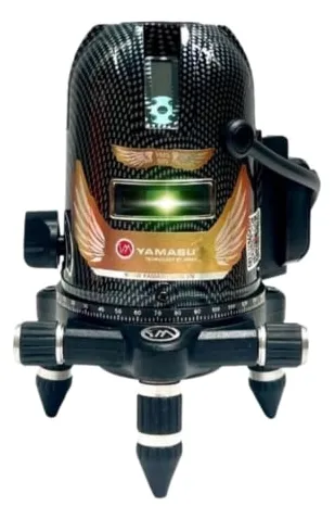 Máy cân bằng laser Yamasu YMS-S500 Trang bị 5 tia xanh siêu sáng điều khiển bằng phím cơ.
