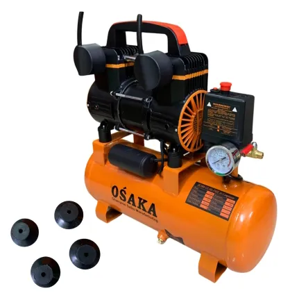 Máy nén khí mini Osaka SK1808-12L Mô tơ dây đồng 100%. Công suất 1080W, lên hơi nhanh chỉ 26 giây.