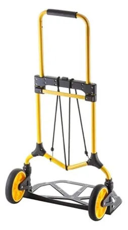 Xe đẩy hàng 2 bánh gấp gọn Stanley FT582 Bánh xe viền cao su mềm, giúp vận chuyển êm và nhẹ.