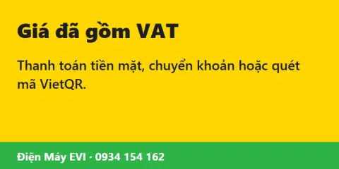 Giá đã gồm VAT — thanh toán tiền mặt, chuyển khoản, VietQR