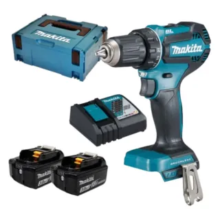 Máy khoan pin cầm tay Makita DHP482RFE Có khả năng khoan được nhiều loại vật liệu khác nhau như thép, gỗ và tường, giúp người dùng linh hoạt trong các công việc khoan và bắt vít