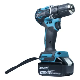 Máy khoan pin cầm tay Makita DDF487Z Động cơ mạnh mẽ, có thể khoan và vặn vít vào các vật liệu cứng như thép