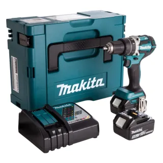 Máy khoan pin cầm tay Makita DDF484RTE Lực vặn tối đa lên tới 60N.m, giúp thực hiện các công việc lắp ráp, lắp đặt và sửa chữa dễ dàng và nhanh chóng
