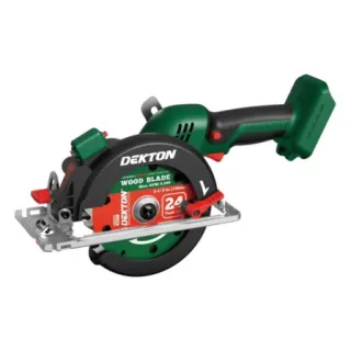 Máy cưa đĩa pin Dekton M21-CS05BL Cắt góc nghiêng 45 độ, tốc độ không tải 6000 vòng/phút, tích hợp đèn laser trên thân máy.