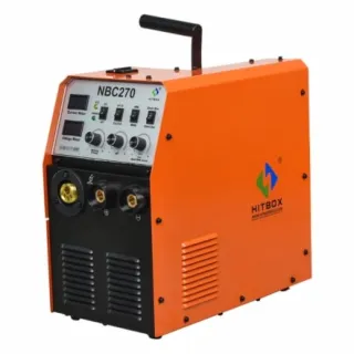 Máy hàn mig Hitbox NBC270 hàn inox, sắt và thép cacbon, hỗ trợ điện áp 220V và 380V.