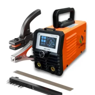 Máy hàn que Hitbox ARC-200S hàn que từ 1.6mm đến 4.0mm. Hỗ trợ hàn TIG chạm (Lift TIG)